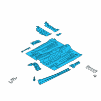 OEM 2022 Ford EcoSport Front Floor Pan Diagram - GN1Z-7411135-C