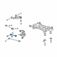 OEM Honda Crosstour Arm, Right Rear Control Diagram - 52340-TP6-A00