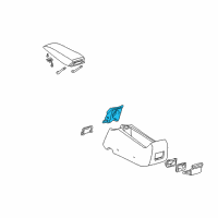 OEM Toyota Prius Cup Holder Diagram - 66990-47011-B0