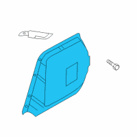 OEM Hyundai Cover-Transaxle Side Diagram - 45283-24000