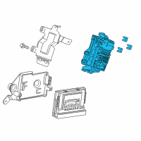 OEM 2017 Cadillac CT6 Fuse Box Diagram - 23295287