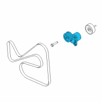 OEM 2005 Mercury Mariner Serpentine Tensioner Diagram - 6E5Z-6A228-B