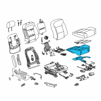 OEM Chevrolet Tahoe Passenger Discriminating Sensor Diagram - 84383139
