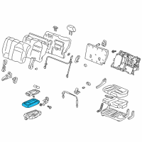 OEM 2003 Honda Pilot Pad Assy., Middle Seat Center Table Diagram - 81782-S9V-A21