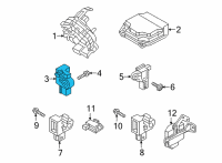 OEM Kia Side Impact Sensor Assembly Diagram - 95920B4000