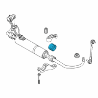 OEM BMW 745e xDrive Stabilizer Rubber Mounting Diagram - 37-11-6-876-829