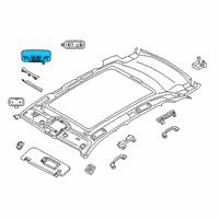 OEM BMW X3 Interior Reading Light Led Front Diagram - 63-31-9-365-480