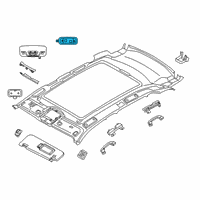 OEM 2022 BMW M760i xDrive Interior Light, Panorama Glass Roof, Right Diagram - 63-31-9-390-892