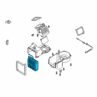 OEM 2005 Ford Escape Evaporator Core Diagram - 4L8Z-19860-AA