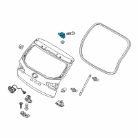 OEM 2011 Kia Forte Hinge Assembly-Tail Gate Diagram - 797702L200