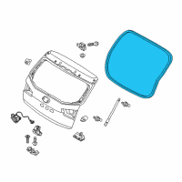 OEM 2012 Kia Forte Weather Strip-Trunk Diagram - 873211M500