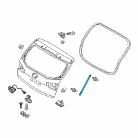 OEM Kia Forte Lifter Assembly-Tail Gate Diagram - 817701M010