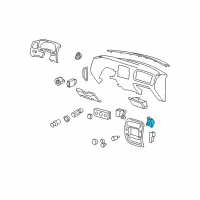 OEM Ford Ranger Control Assembly Diagram - 7L5Z-14B166-A