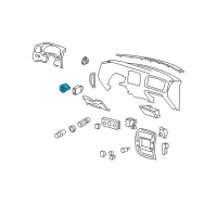 OEM 2011 Ford Ranger Headlamp Switch Diagram - 7L5Z-11654-BA