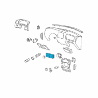 OEM 1999 Ford Explorer Dash Control Unit Diagram - F87Z-19980-AA