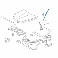 OEM 2012 Toyota RAV4 Support Rod Diagram - 53440-0R010