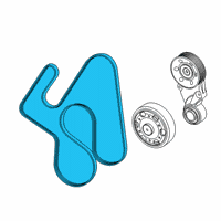 OEM 2019 Ram 3500 Belt-SERPENTINE Diagram - 5281816AA