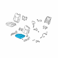 OEM 2007 Honda Element Pad Assembly, Left Front Seat Cushion Diagram - 81532-SCV-L01