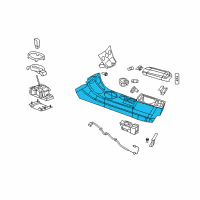 OEM Chrysler Sebring Console-Floor Diagram - 1GM581DBAB