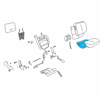 OEM 2002 Pontiac Bonneville Pad Asm, Passenger Seat Cushion Diagram - 16814740