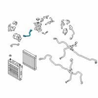 OEM BMW M8 Gran Coupe Expansion Tank Hose Diagram - 17-12-8-096-879