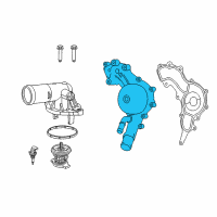 OEM 2020 Jeep Gladiator Pump-Water Diagram - 4893941AC