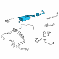 OEM 2019 Toyota Highlander Vapor Canister Diagram - 77740-0E050