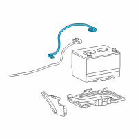 OEM 1996 Ford E-150 Econoline Battery Cables Diagram - F5UZ14301B