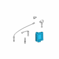 OEM 2004 Hyundai Santa Fe Engine Control Module Unit Diagram - 39122-38760