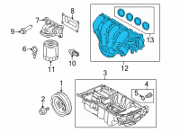 OEM Ford Maverick GASKET - INTAKE MANIFOLD Diagram - LX6Z-9439-A