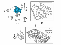 OEM 2022 Lincoln Corsair ADAPTOR - OIL FILTER Diagram - LX6Z-6881-A