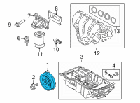 OEM 2022 Ford Maverick PULLEY - CRANKSHAFT Diagram - LX6Z-6312-A
