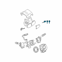 OEM Lexus ES300 Cylinder & Key Set Diagram - 69057-33331