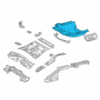 OEM 2021 Toyota Avalon Rear Floor Pan Diagram - 58301-06907