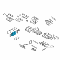 OEM Chevrolet Trailblazer Evaporator Kit, A/C Diagram - 89019026