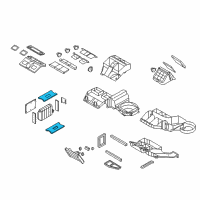 OEM 2009 GMC Envoy Evaporator Core Seal Diagram - 89019253