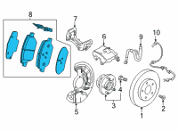 OEM 2020 Buick Envision Front Pads Diagram - 84793349
