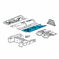 OEM Buick Encore Front Floor Pan Diagram - 95382838