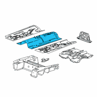 OEM 2015 Chevrolet Trax Center Floor Pan Diagram - 42389714
