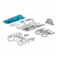 OEM Chevrolet Trax Front Floor Pan Diagram - 95382839