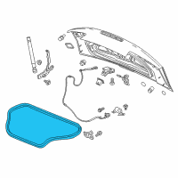 OEM 2017 Chevrolet Camaro Weatherstrip Diagram - 84126265