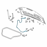 OEM 2021 Chevrolet Camaro Release Cable Diagram - 84706221