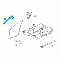 OEM 2020 Honda Civic GARNISH, R- *NH900L* Diagram - 84101-TBA-A12ZA