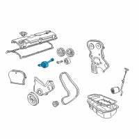 OEM Chrysler Cirrus TENSIONER Package Belt Diagram - 5010371AA