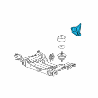 OEM 2009 Chevrolet Corvette Mount Bracket Diagram - 25796382