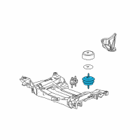 OEM 2012 Chevrolet Corvette Mount Asm-Engine Diagram - 25966517