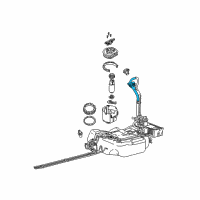 OEM 2000 Ford Focus Filler Pipe Diagram - 2M5Z-9034-AA