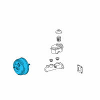 OEM 2005 Buick LeSabre Power Brake Booster Assembly Diagram - 88967234