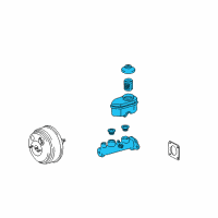 OEM 2004 Cadillac Seville Cylinder Asm, Brake Master Diagram - 19209255