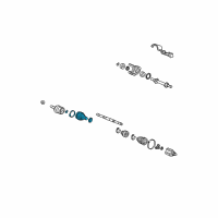 OEM Honda Boot Set, Inboard Diagram - 44017-SVB-A01